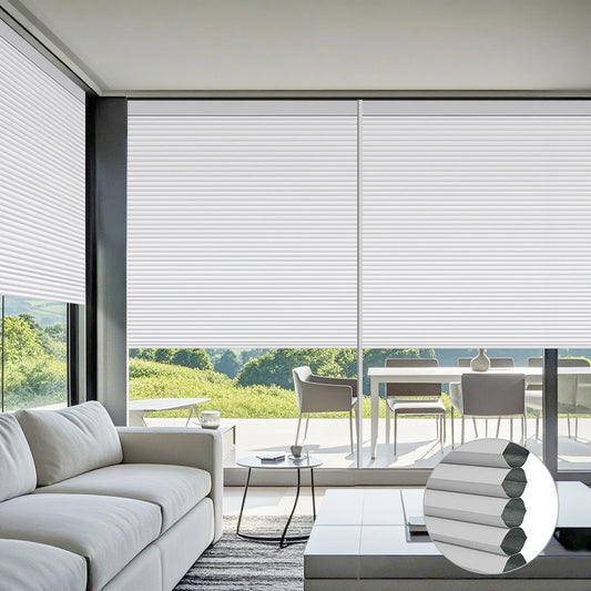 Aprilsmart Motorized Blackout Cellular Shades