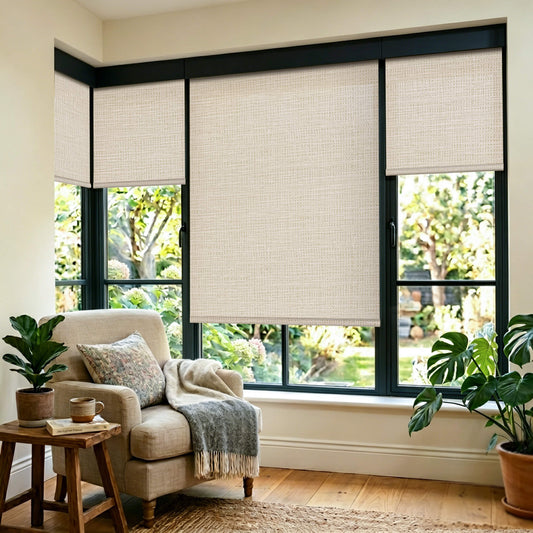 Aprilsmart Motorized Roller Shades 100% Blackout Westray
