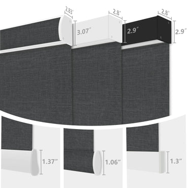 Aprilsmart Motorized Roller Shades 100% Blackout Bouvardia