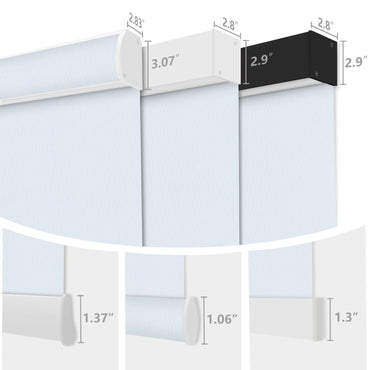 Aprilsmart Motorized Roller Shades 100% Blackout Vinyl