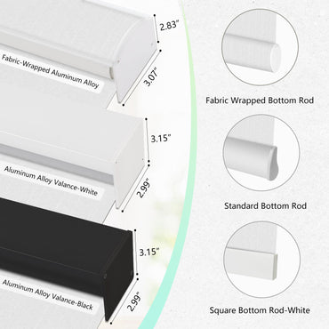 Aprilsmart Motorized Light Filtering Roller Shades 70% Blackout Essential