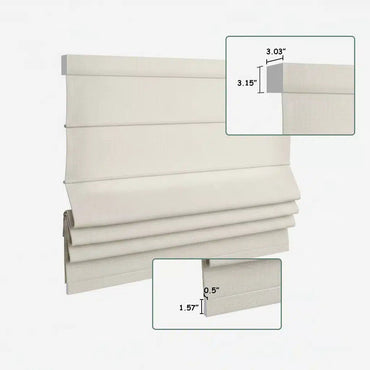 Aprilsmart Light Filtering 70% Blackout Motorized Roman Shades Safari