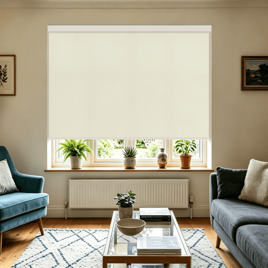 Aprilsmart Motorized Roller Shades 100% Blackout Vinyl