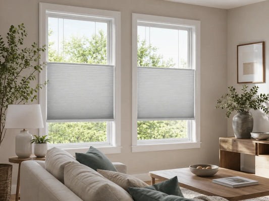 Top Down Bottom Up Cellular Shades: Privacy and Light