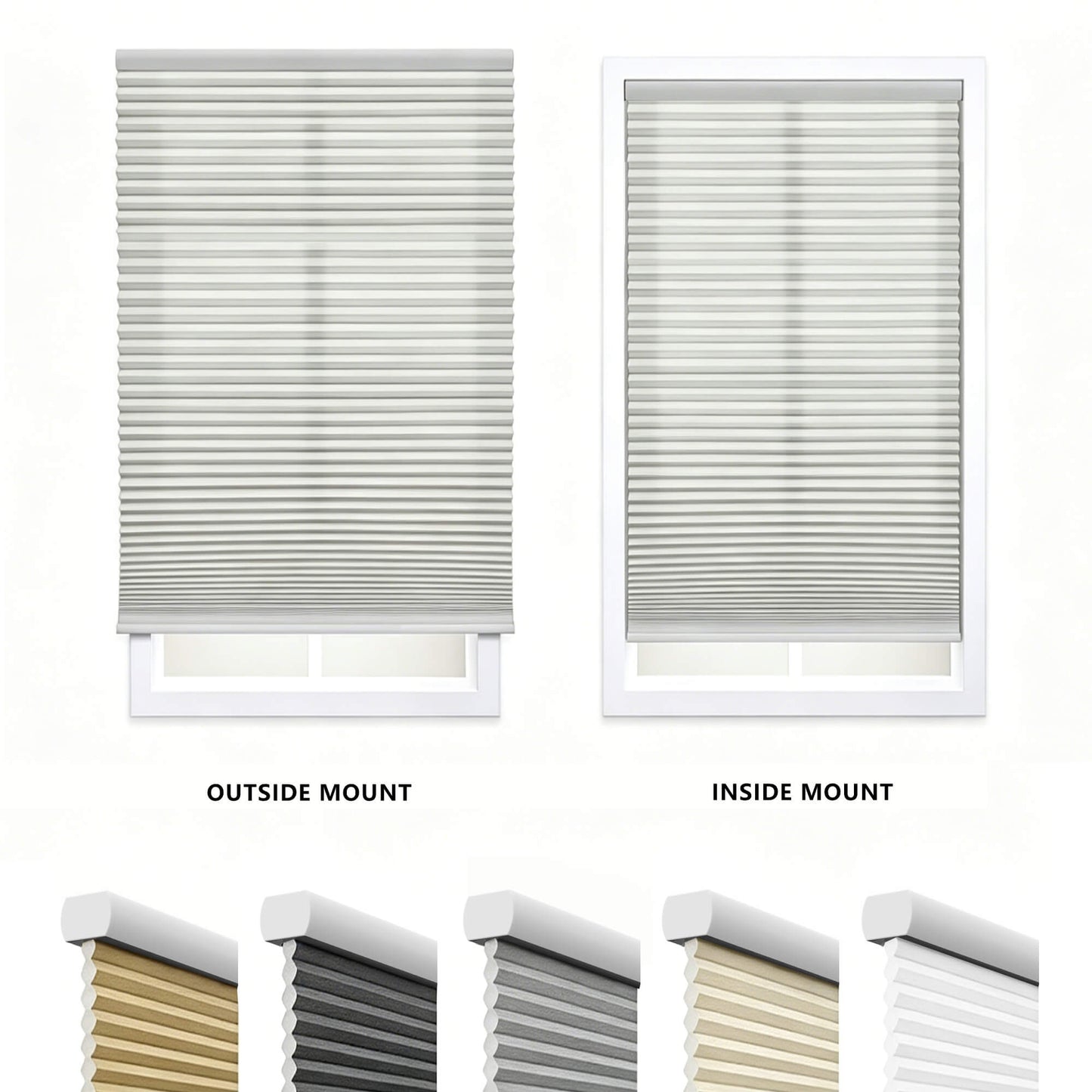 Aprilsmart Light Filtering Motorized Cellular Shades Prestige | Designer Textures