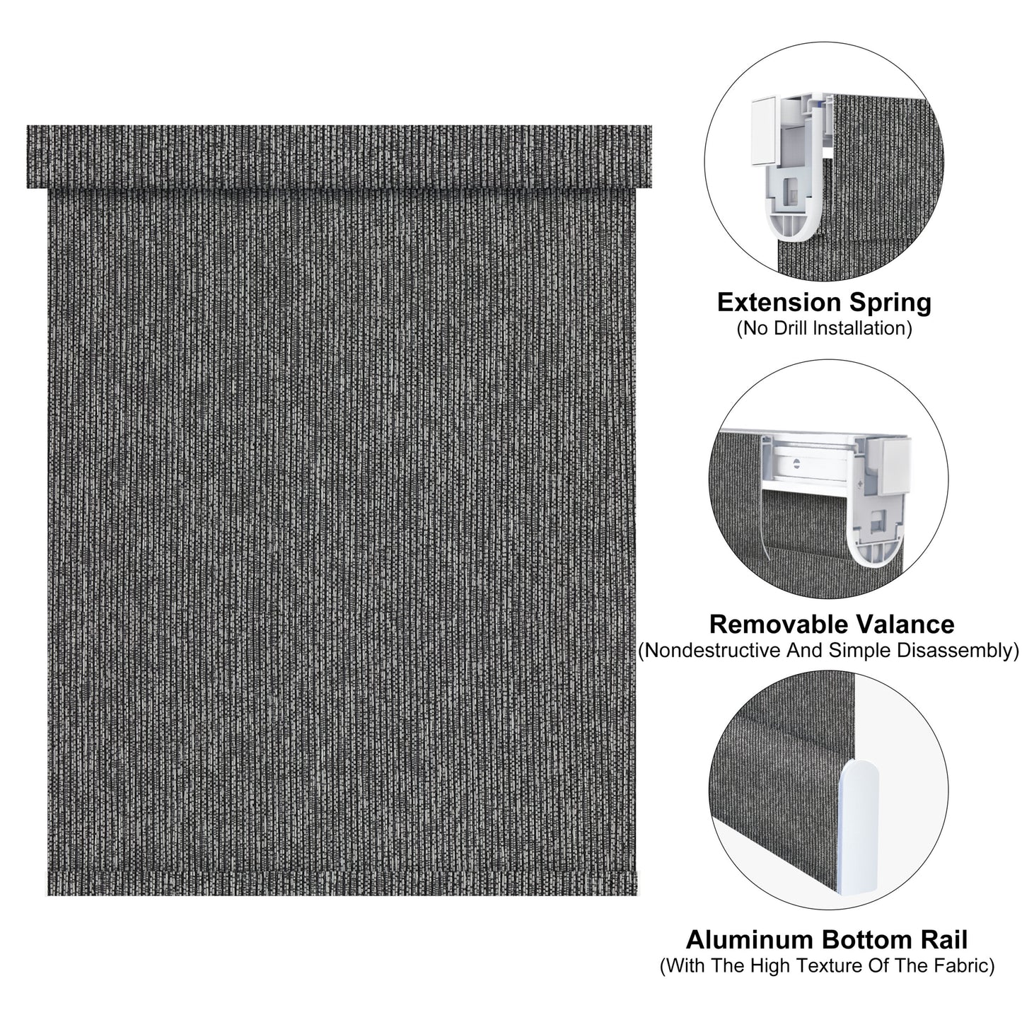 Aprilsmart No Drill Motorized Roller Shades Baltimore
