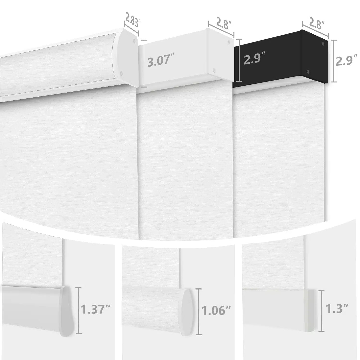Aprilsmart Motorized Roller Shades 100% Blackout Treebark