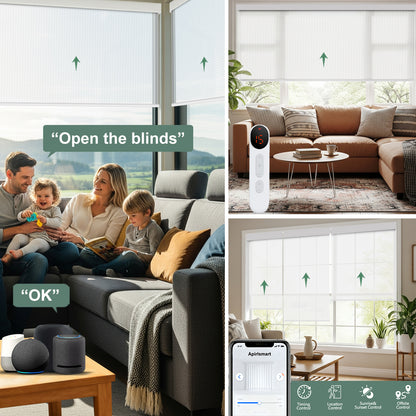 Aprilsmart Motorized Light Filtering Roller Shades AVENTUS