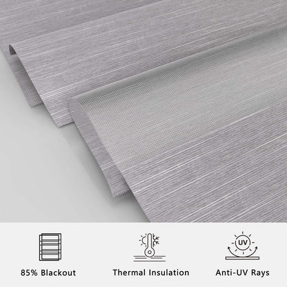 Aprilsmart Motorized Zebra Roller Blinds 60% Blackout