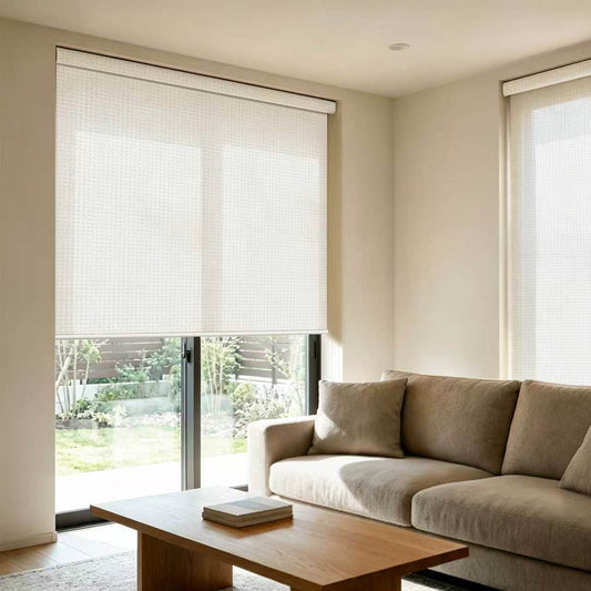 Aprilsmart Motorized Light Filtering Roller Shades AVENTUS
