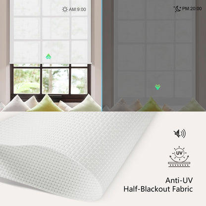 Aprilsmart Motorized Light Filtering Roller Shades AVENTUS