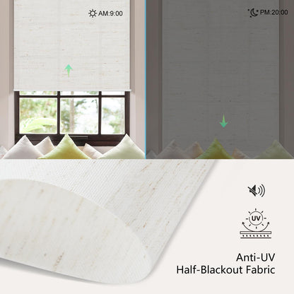 Light Filtering Roller Shades 70% Blackout Linen