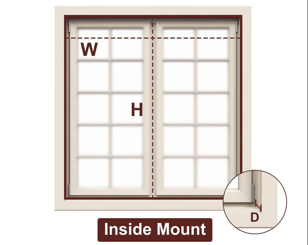 Inside mount blackout roller shade installed within the window frame