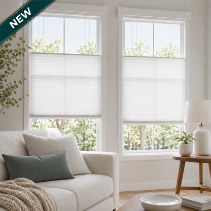 Aprilsmart Motorized Top Down Bottom Up Light Filtering Cellular Shades