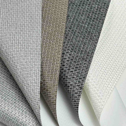 Aprilsmart Blackout Motorized Roman Shades Linen